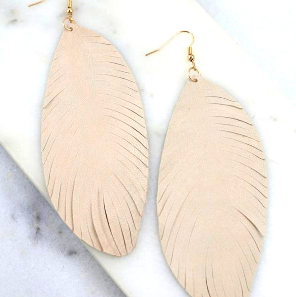 Feather Fringe Earrings